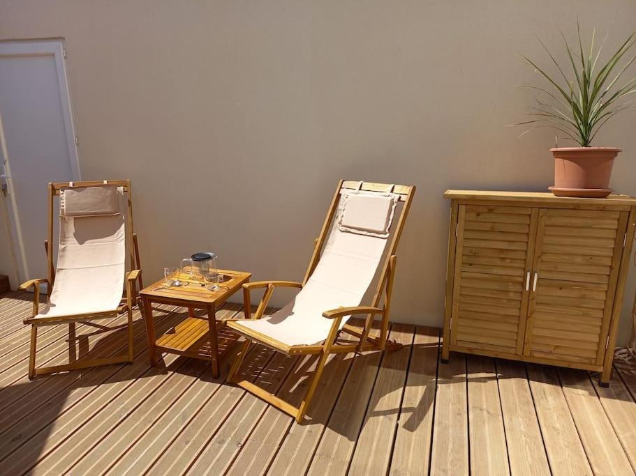 Appartement 100 M2 Terrasse Piscine 그륏상 외부 사진